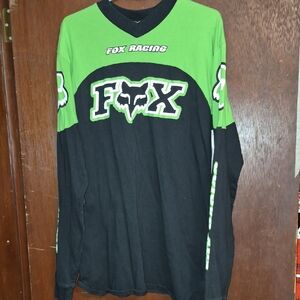 Fox Racing Green and Black Jersey